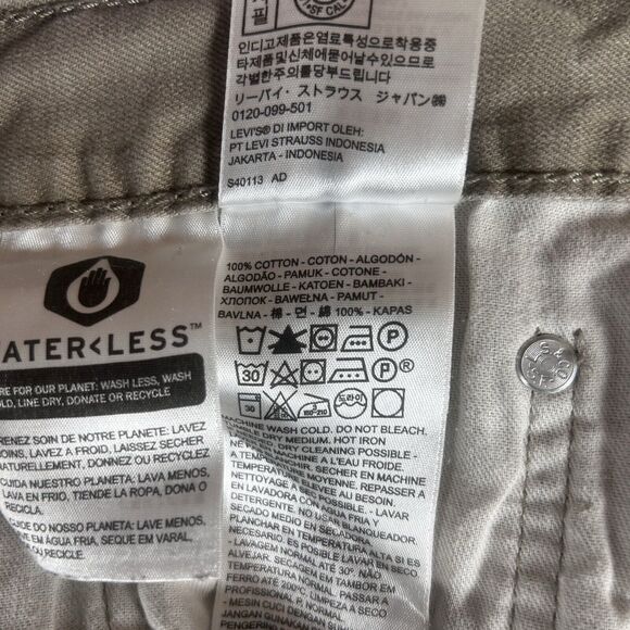 Levi’s 505 Khaki Pants Straight Fit Denim Jeans Mens 36x34 Casual 100% Cotton - Picture 6 of 16